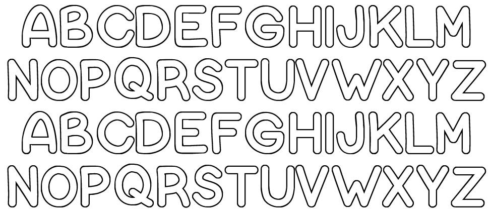 Bubble Letters Font By Vanessa Bays FontRiver