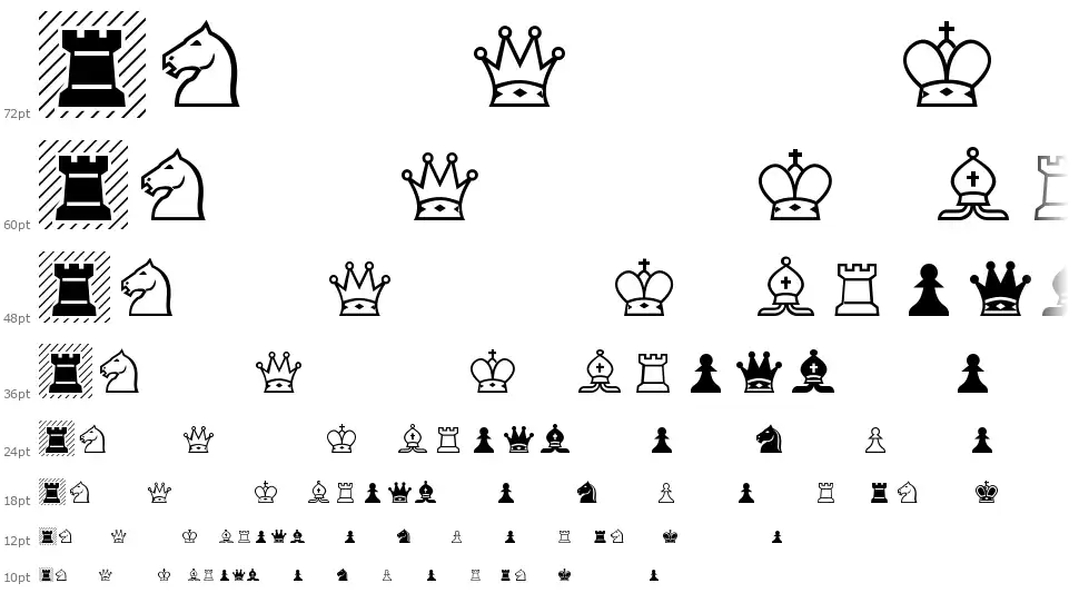 Chess Alpha Waterfall Chess Alphafont waterfall