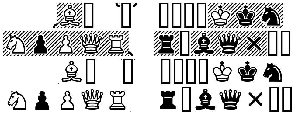 Chess Cases Specimen Chess Casesfont specimens