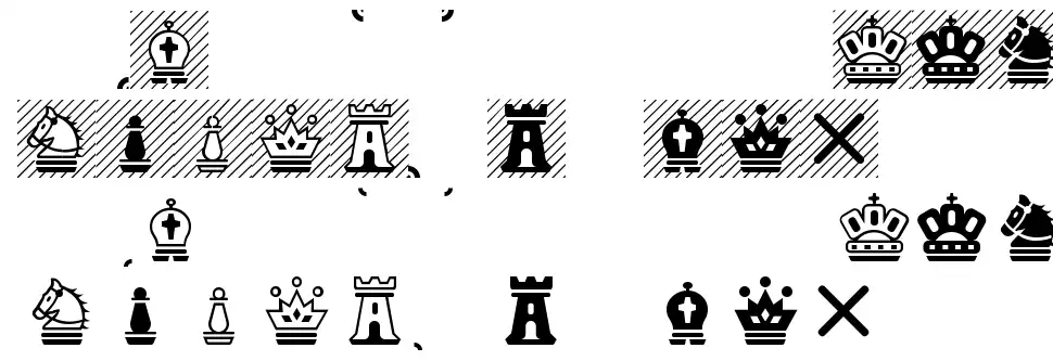 Chess Magnetic Specimen Chess Magneticfont specimens