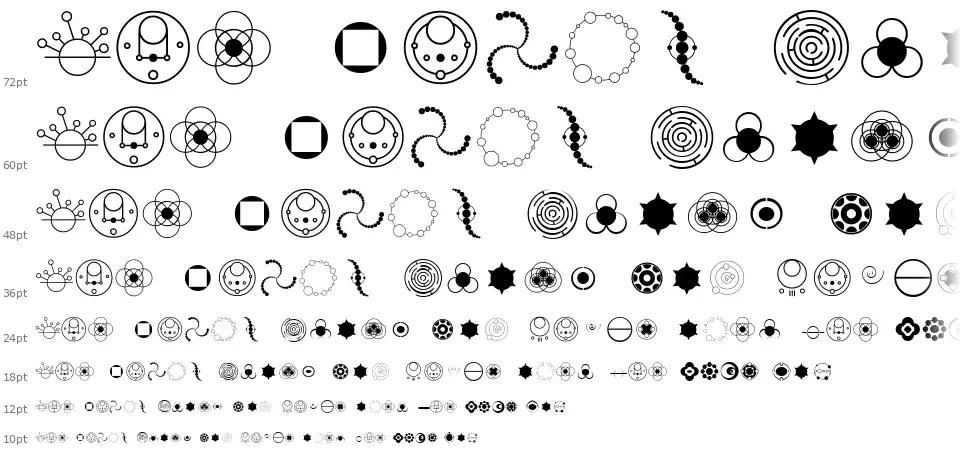 Crop Circle Dingbats Waterfall Crop Circle Dingbatsfont waterfall