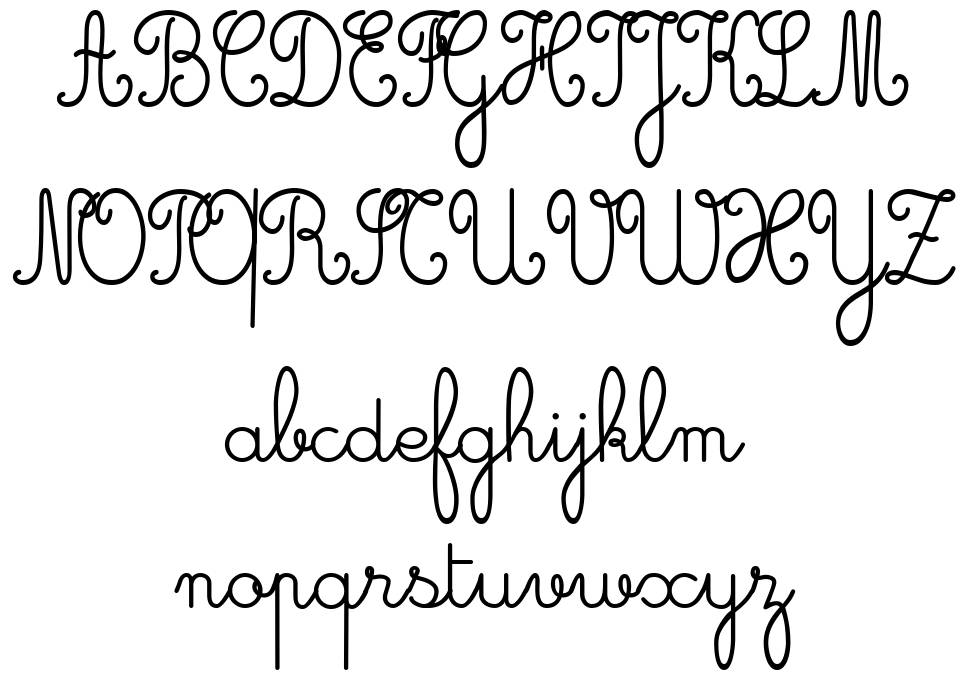 Cursive Font By Unknown FontRiver