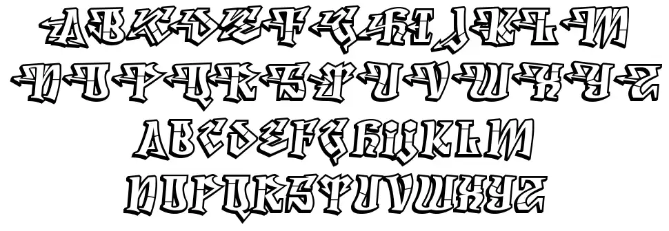 Degrassi Specimen Degrassifont specimens