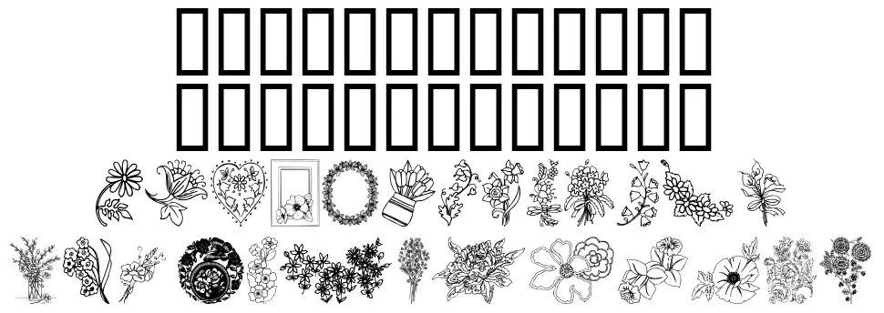 From the garden Specimen From the gardenfont specimens