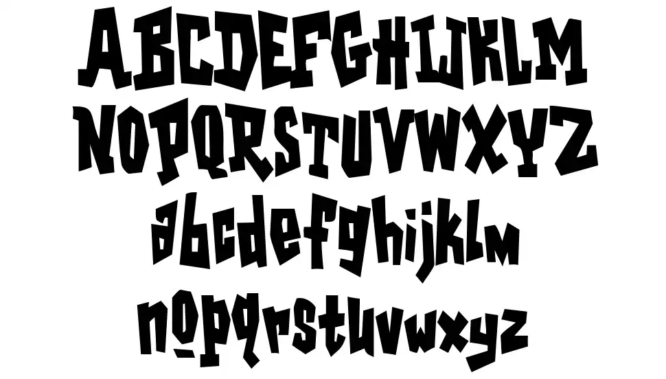Garage Shock Specimen Garage Shockfont specimens