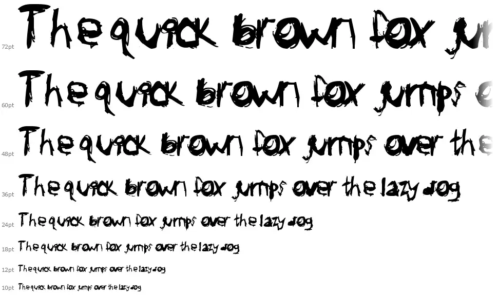 GL Scratchy Waterfall GL Scratchyfont waterfall