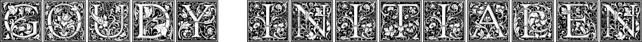 Goudy Initialen