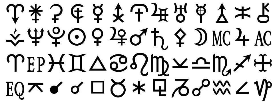 HamburgSymbols Specimen HamburgSymbolsfont specimens