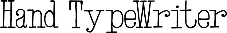 Hand TypeWriter
