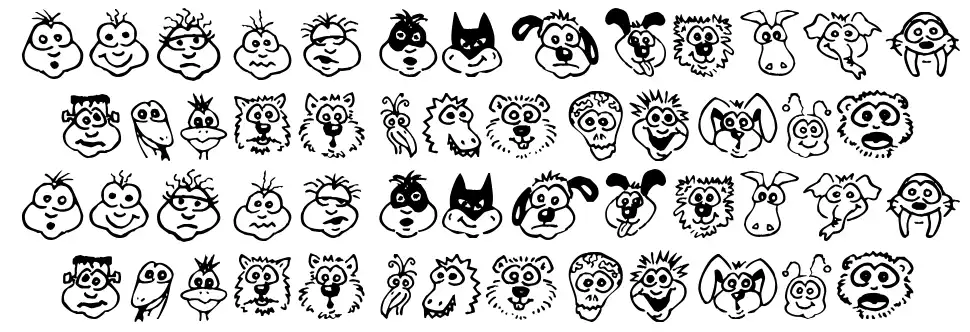 Kims Toons Specimen Kims Toonsfont specimens
