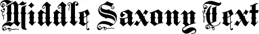 Middle Saxony Text