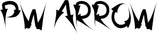 PW Arrow font