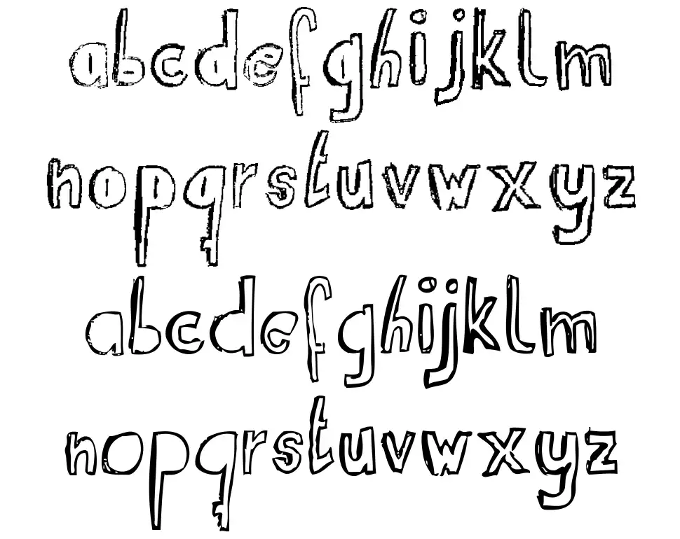RvD Suitcaseboy Specimen RvD Suitcaseboyfont specimens