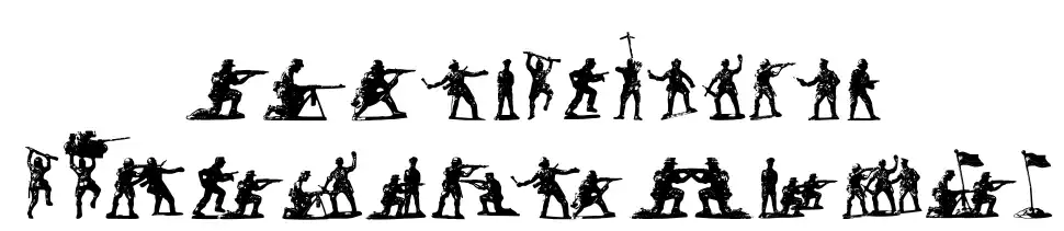 Soldiers of Hell Specimen Soldiers of Hellfont specimens