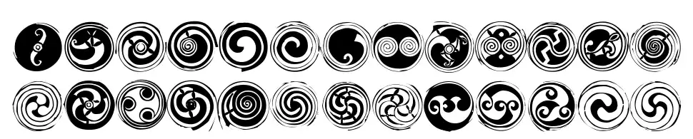 Spirals Specimen Spiralsfont specimens