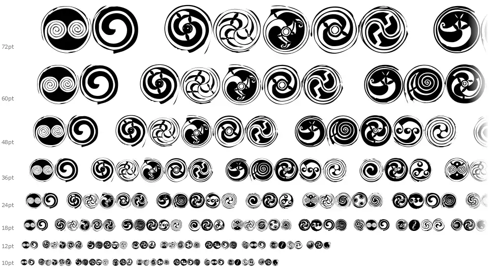 Spirals Waterfall Spiralsfont waterfall