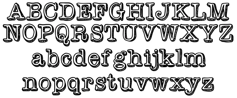 Vintage One Specimen Vintage Onefont specimens