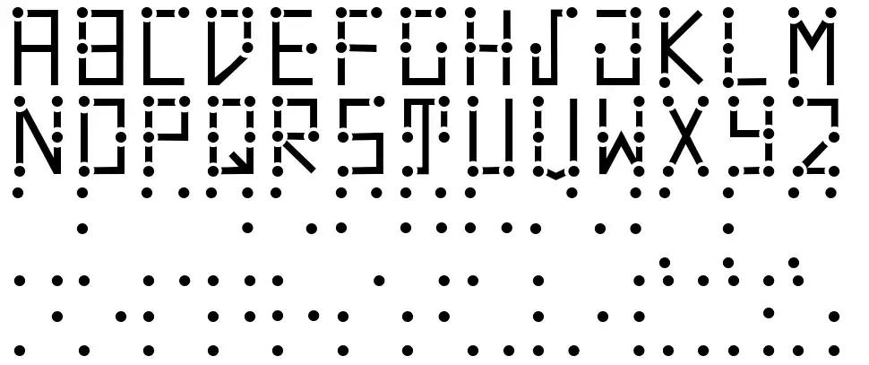 Visual Braille Specimen Visual Braillefont specimens