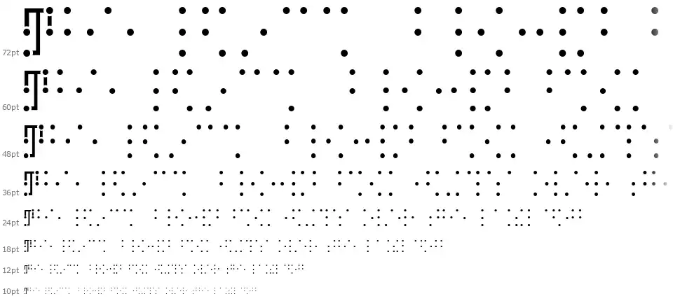 Visual Braille Waterfall Visual Braillefont waterfall