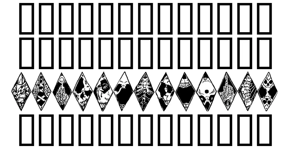 WW Wraith Bats Specimen WW Wraith Batsfont specimens