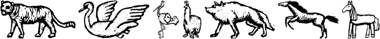 Zoo Woodcuts M