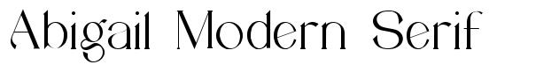 Abigail Modern Serif font
