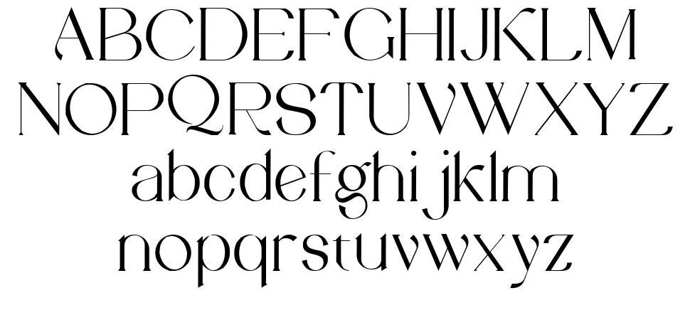Abigail Modern Serif font specimens