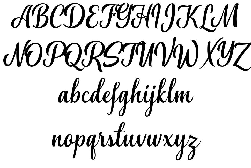 Aliffah font specimens