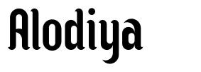 Alodiya font