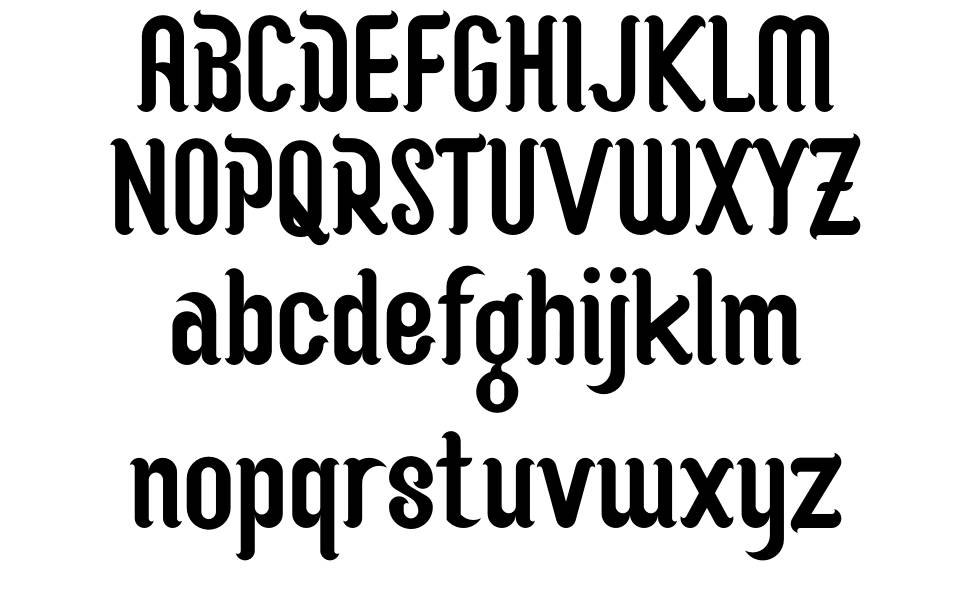 Alodiya font specimens