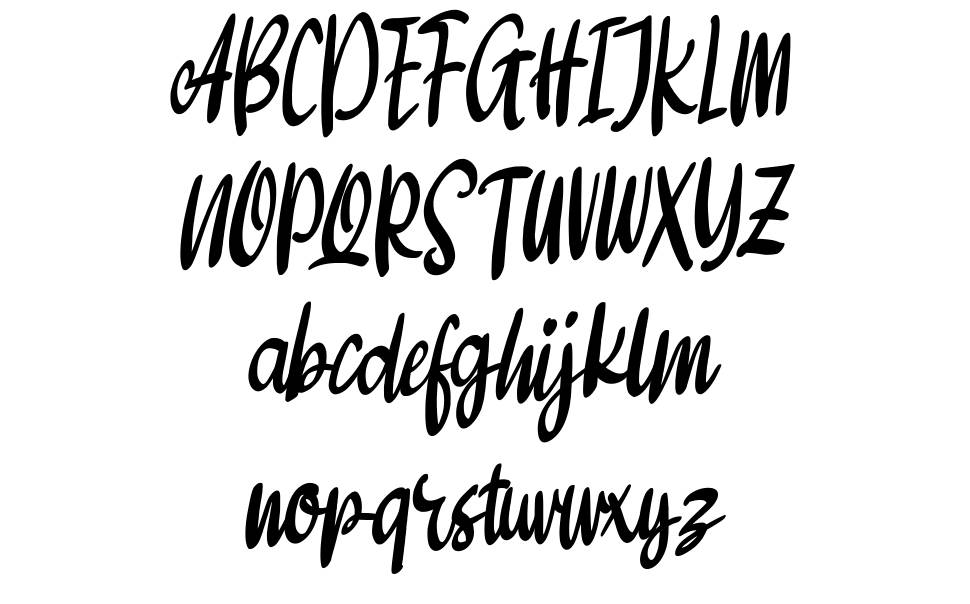 Amenty font specimens