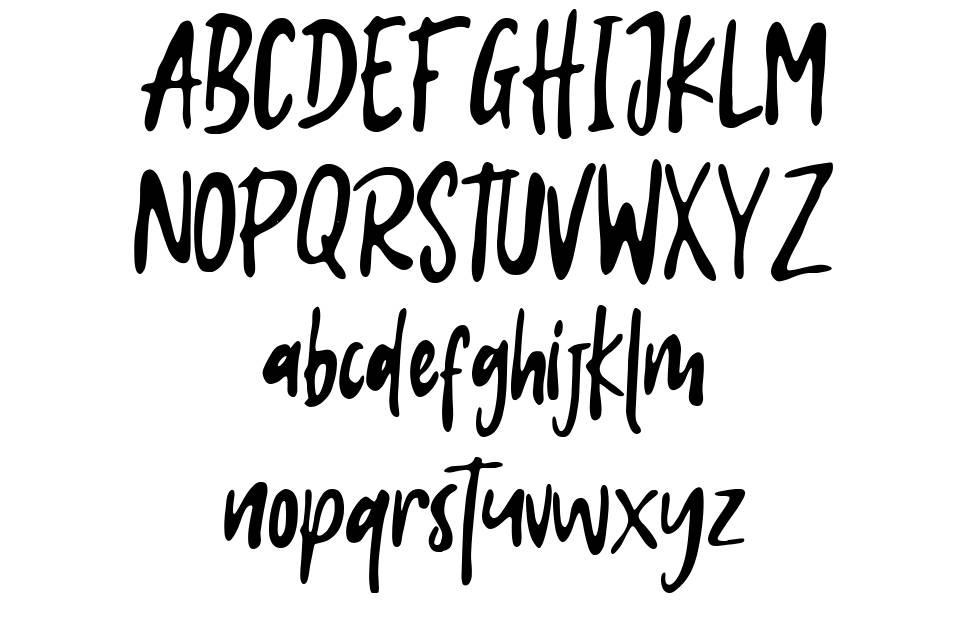 Amook font specimens