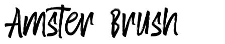 Amster Brush font