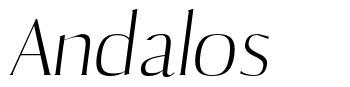 Andalos font