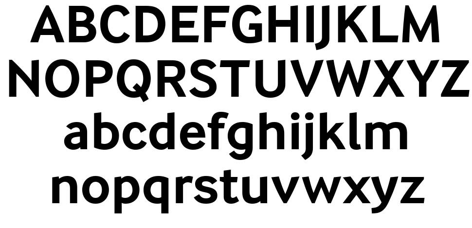 Arla InterFace font specimens