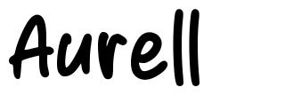 Aurell font