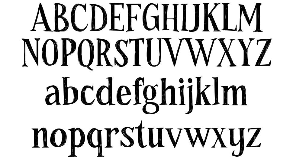 AVADA font specimens