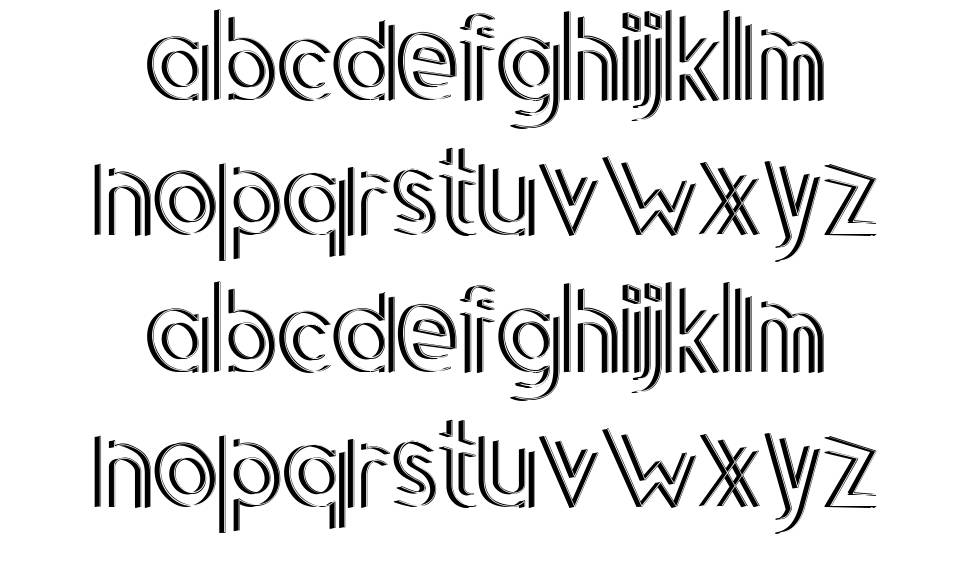 Bagatela font specimens