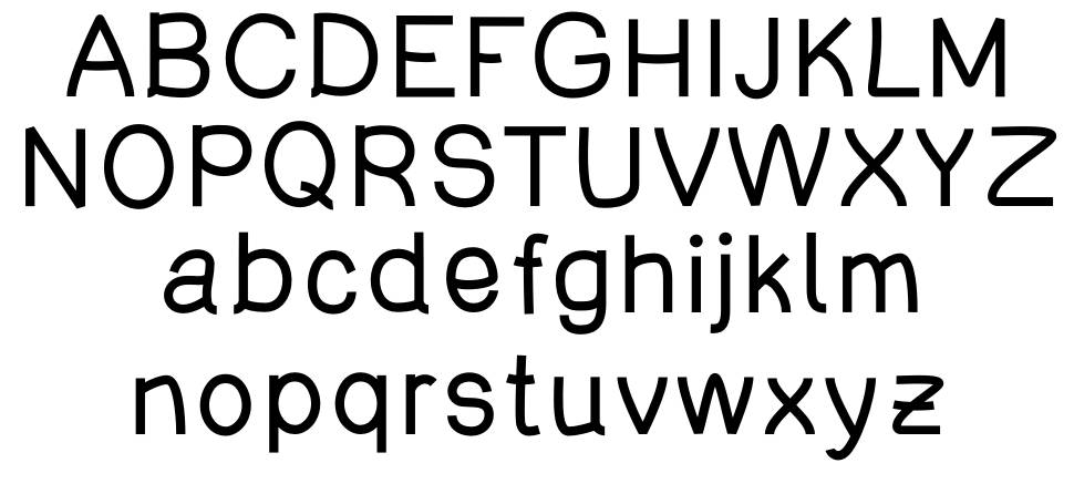 Bebek font specimens