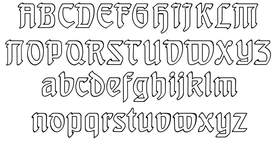Behrens Schrift font specimens