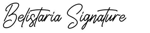 Belistaria Signature font