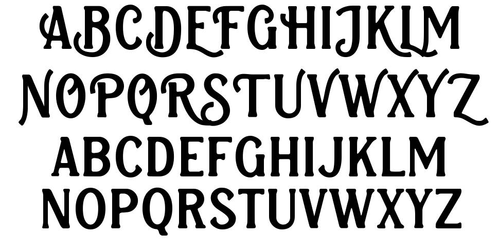 BELMONT font specimens