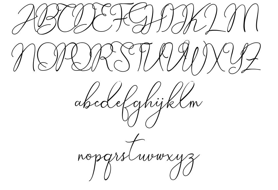 billowy script typeface
