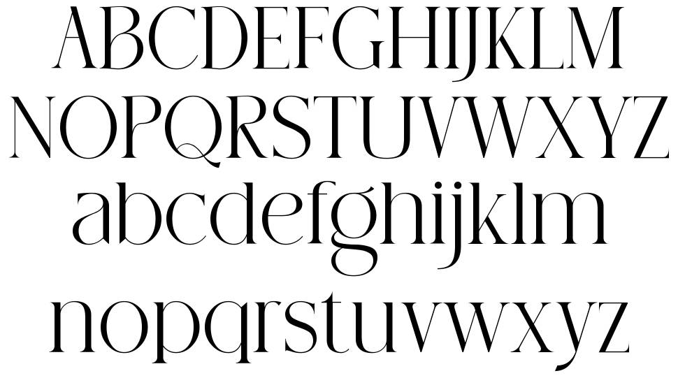 Bloverly schriftart vorschau