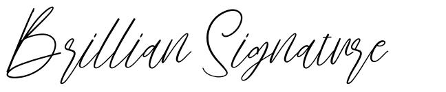 Brillian Signature font