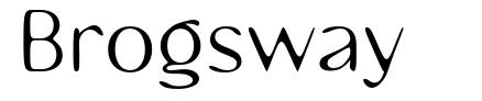 Brogsway font