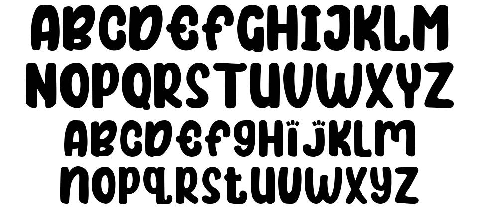 Bubble Kids font specimens