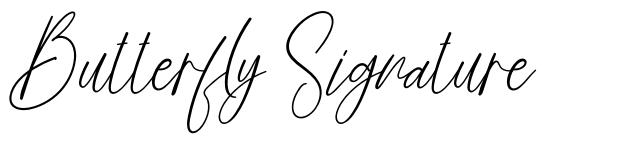 Butterfly Signature schriftart