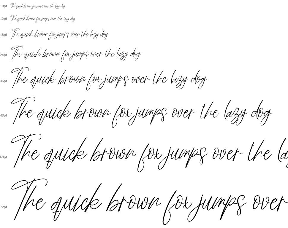 Butterfly Signature font Waterfall