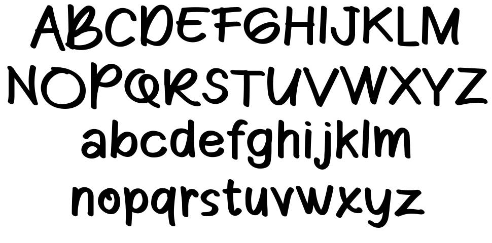 Candyz font specimens